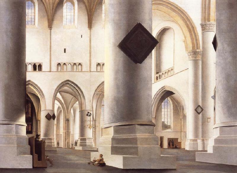 Pieter Saenredam THe Interior of the Grote Kerk,Haarlem oil painting picture